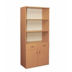 Bookcase with 2 drawers 2-door (depth 380mm)